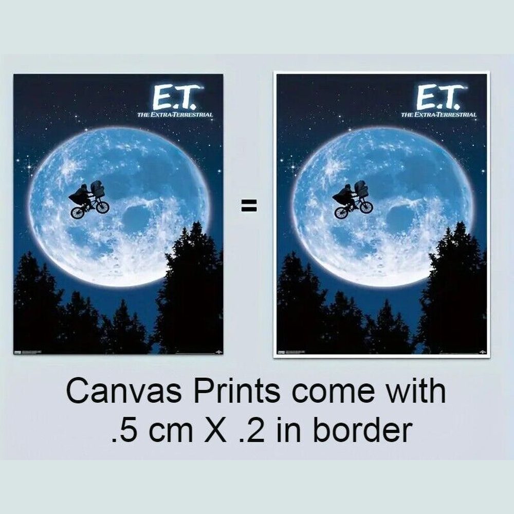 E.T. The Extra-Terrestrial Movie Canvas Art Print 15.7" X 23.6" New! Art:Art Prints Style Your Walls
